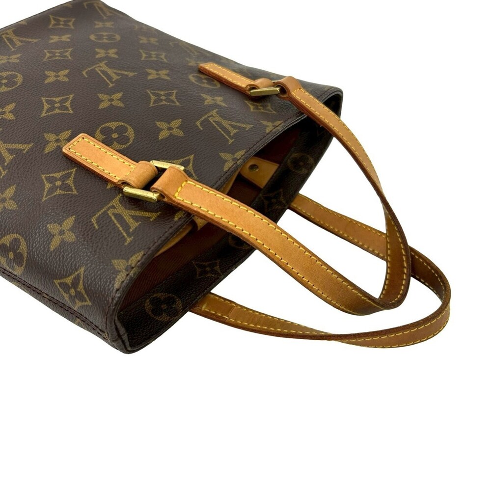 LOUIS VUITTON Vintage Brown Monogram Leather Tote Bag - Picture 4 of 10